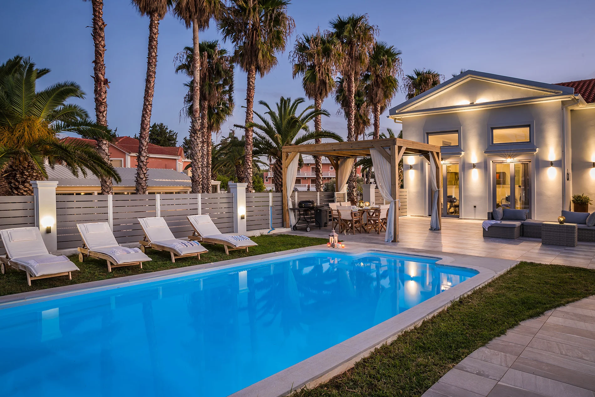 Kefalonia beachfront villa holidays with privacy and comfort