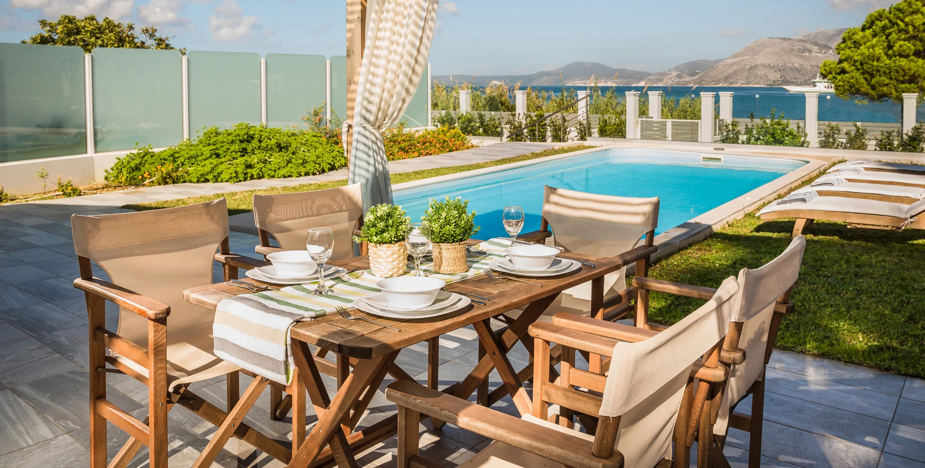 Seafront holiday villa in Kefalonia Greece